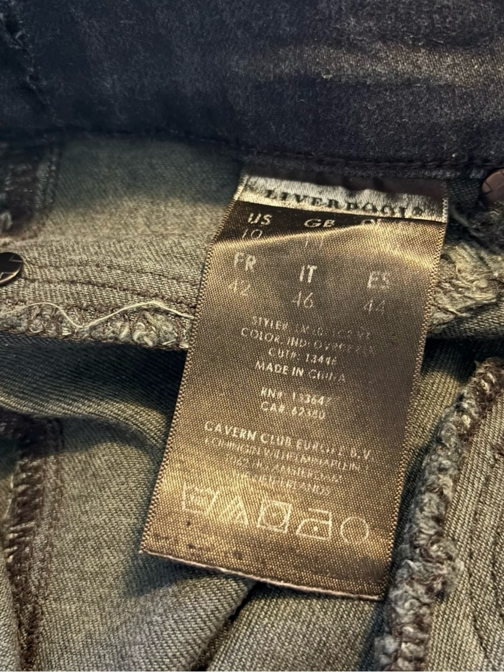 Liverpool The Skinny Dark Wash High Rise Pull-On Jeans Size 10 - Picture 10 of 10
